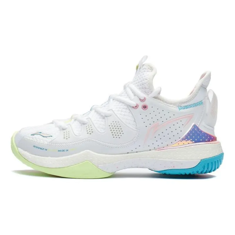 (WMNS) Li-Ning Halberd 3 'White Blue Green' AYAR024-1 sold by KicksCrew