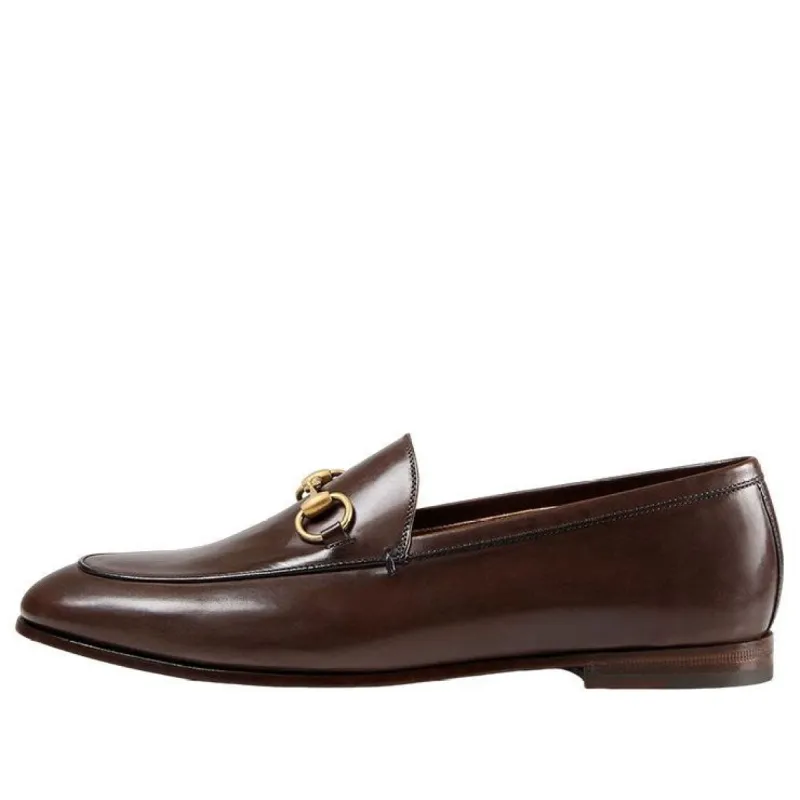 (WMNS) Gucci Jordaan Loafer 'Dark Brown Leather' 404069-BLM00-2024 sold by KicksCrew