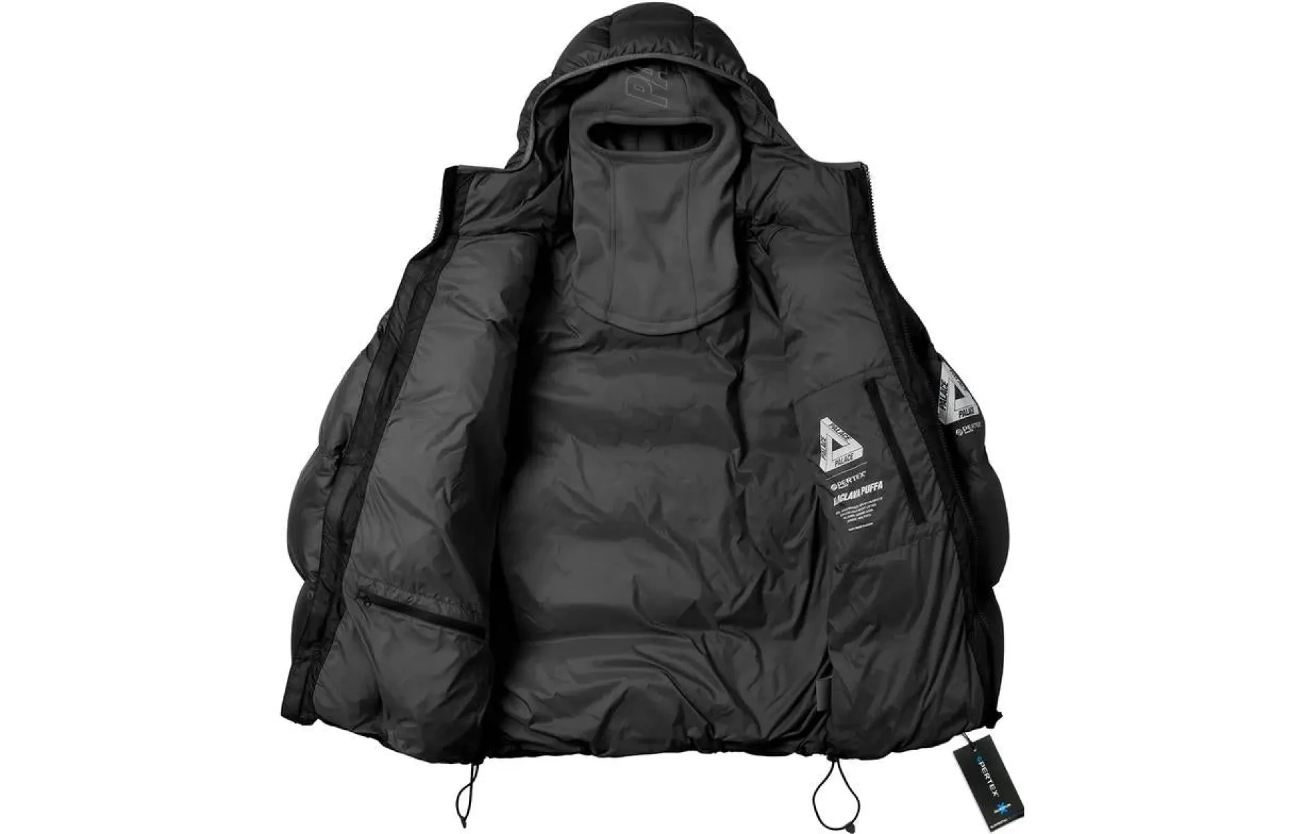 Palace Pertex Frost Balaclava Puffa 'Black' P23JK089 | Parallel