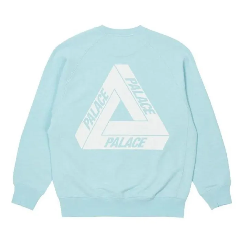 Palace Tri-Ferg Slub Crew 'Light Blue' P23CS142 sold by KicksCrew
