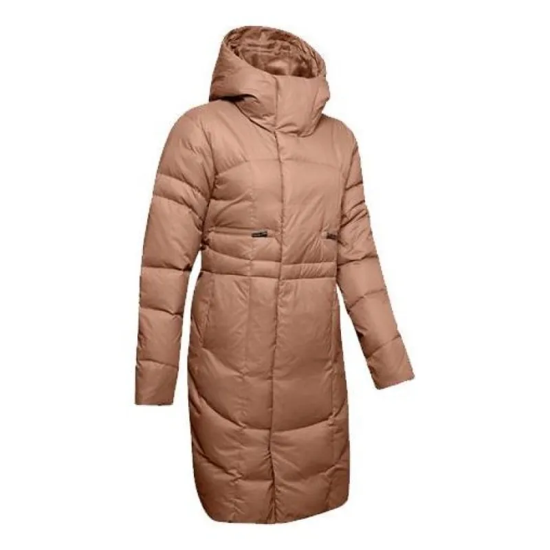 (WMNS) Under Armour Down Parka 'Brown' 1342791-270 sold by KicksCrew