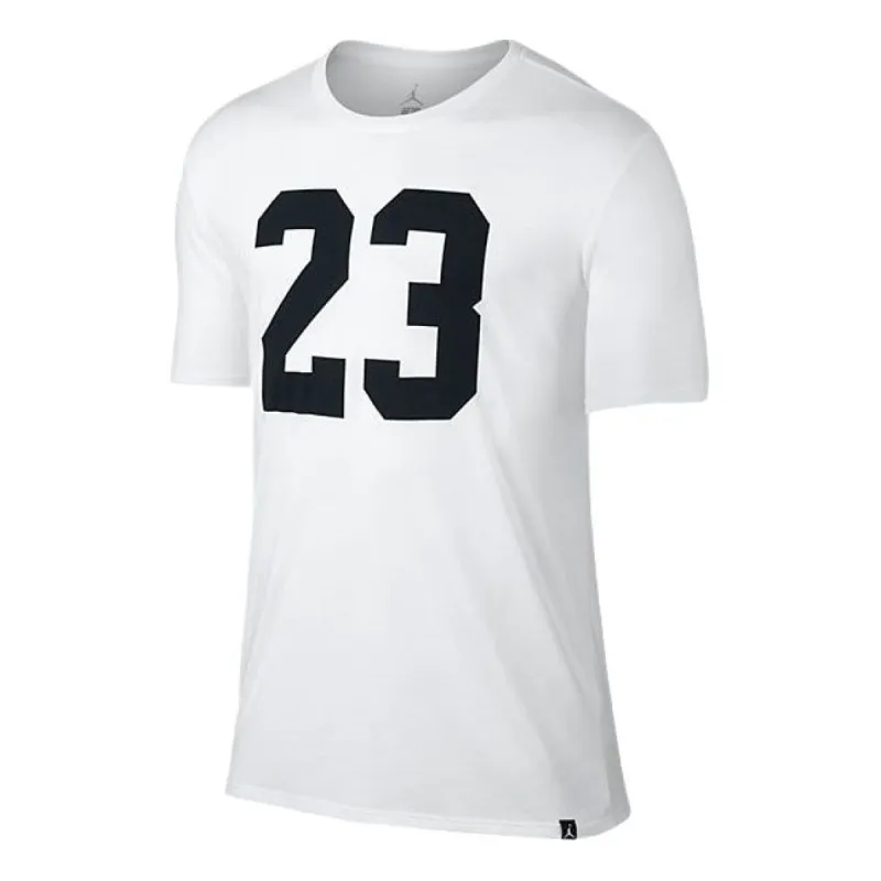 Air Jordan Iconic 23 T-Shirts 'White Black' AV8383-100 sold by KicksCrew
