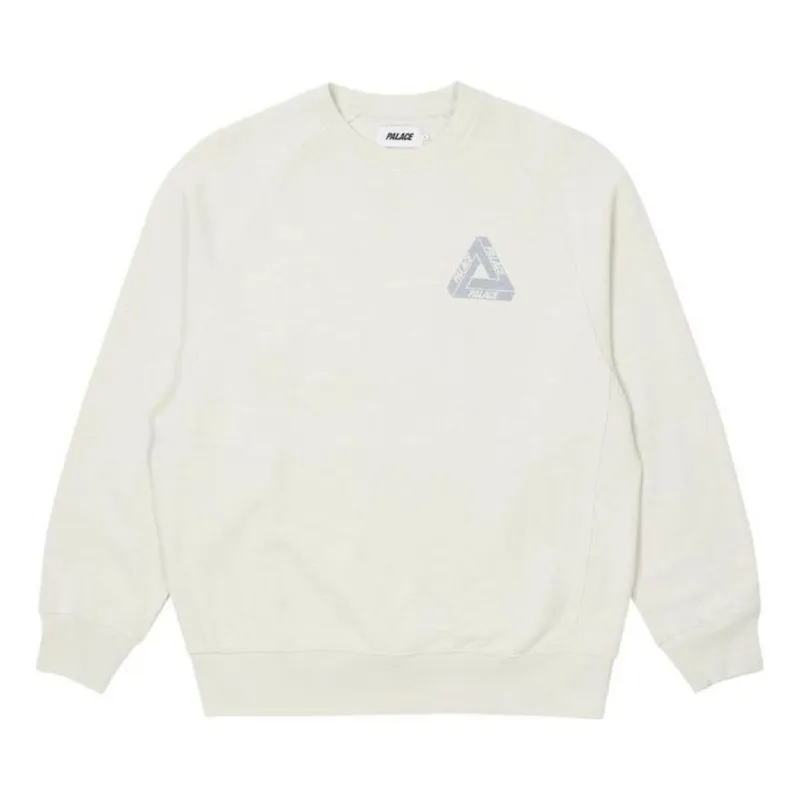 Palace Tri-Ferg Slub Crew 'Cream White' P23CS141 sold by KicksCrew