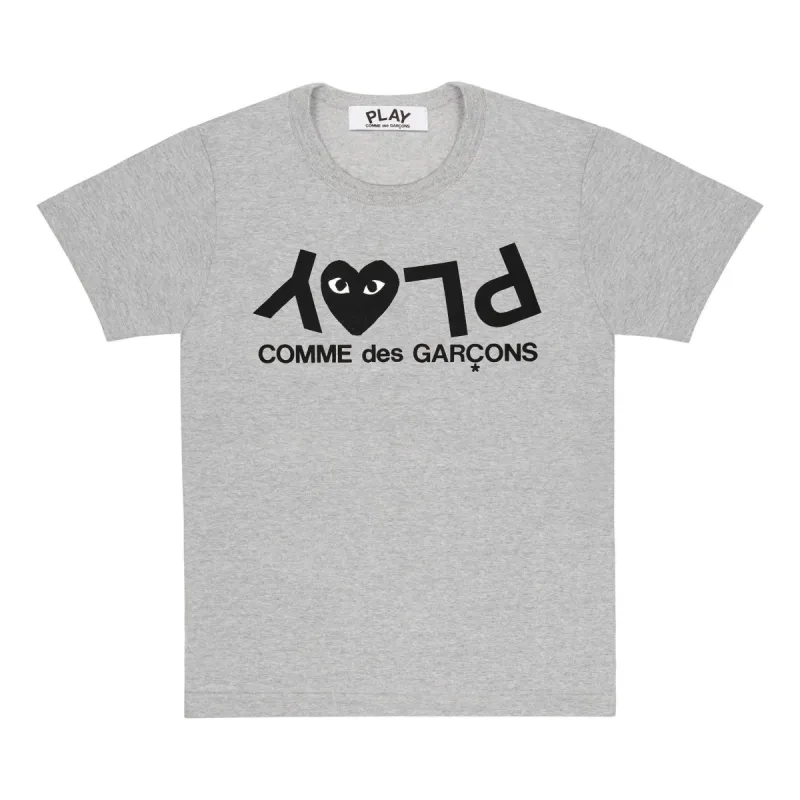 (WMNS) COMME des GARCONS PLAY T-Shirt With Large Logo 'Grey' AZ-T081-051-1 sold by KicksCrew