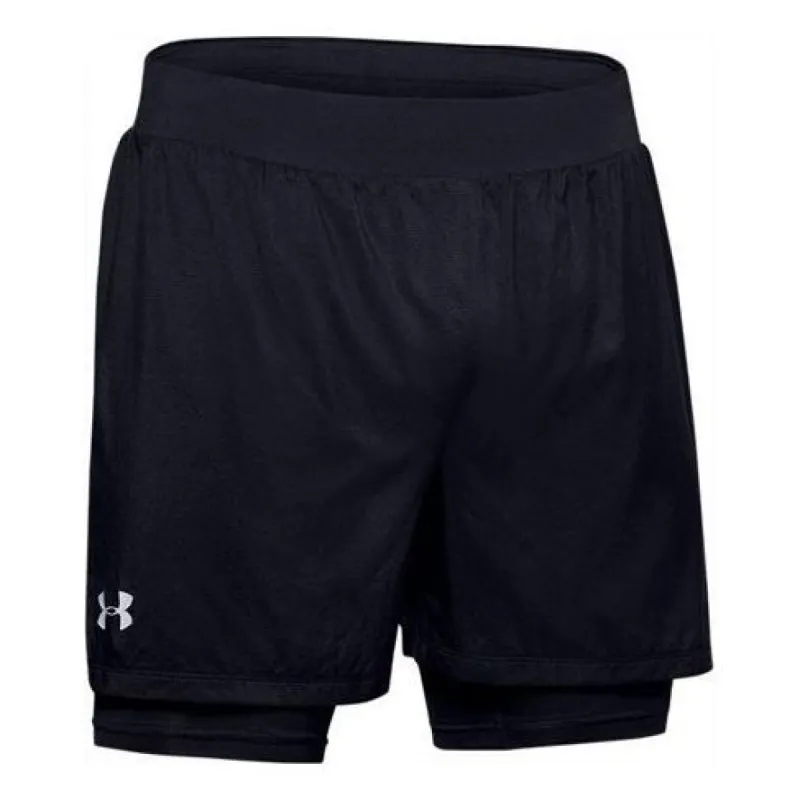Under Armour Qualifier SpeedPocket 2-in-1 Shorts 'Black' 1355449-001 sold by KicksCrew