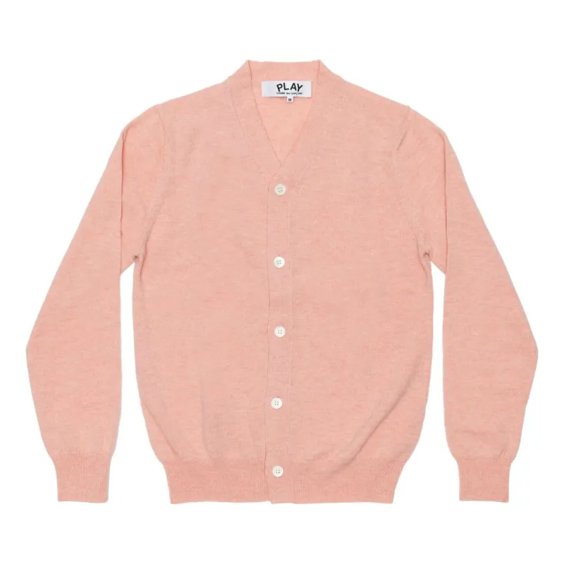 COMME des GARCONS PLAY Cardigan Pastel Series Sleeve Heart 'Pink' AZ-N092-051-5 sold by KicksCrew