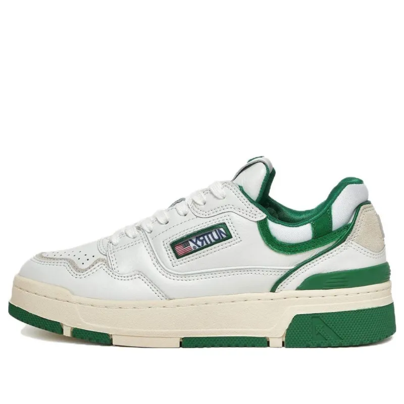 Autry CLC Leather Sneakers 'White Green' ROLM-MM09 sold by KicksCrew