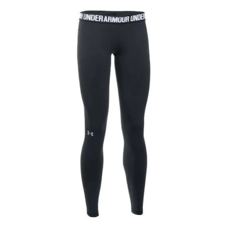 (WMNS) Under Armour Favorite Leggings 'Black Silver' 1287136-001 sold by KicksCrew