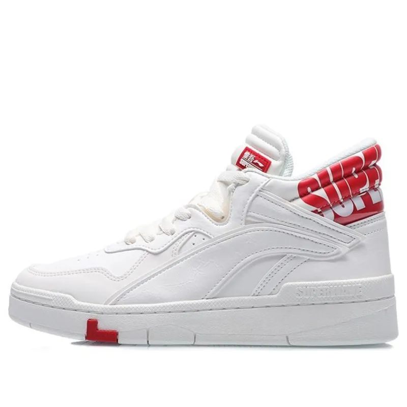 (WMNS) Li-Ning Superwave Mid 'White Red' AGCQ238-1 sold by KicksCrew