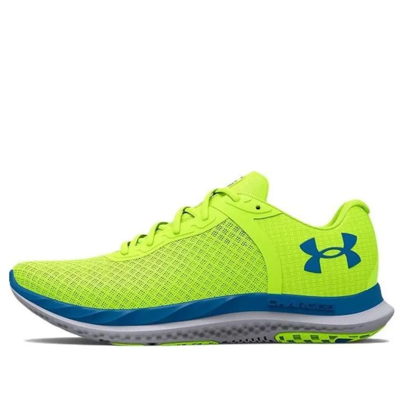 Under Armour Charged Breeze 'High-Vis Yellow Cruise Blue' 3025129-300 sold by KicksCrew