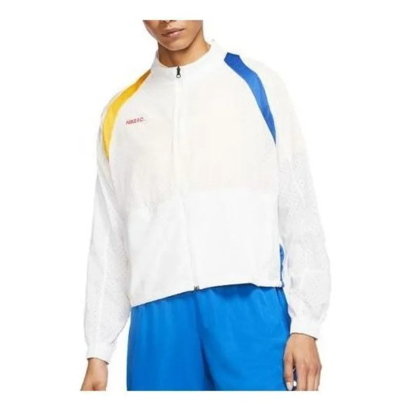 (WMNS) Nike F.C. Full Zip Soccer Loose Fit Jacket 'White' CK2701-100 sold by KicksCrew