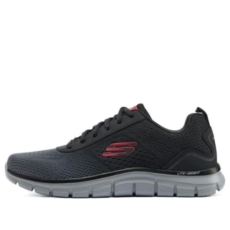 訳あり Skechers Track Broader Trainers 'Black Grey' 232698-BKCC クレンジング・メイク落とし