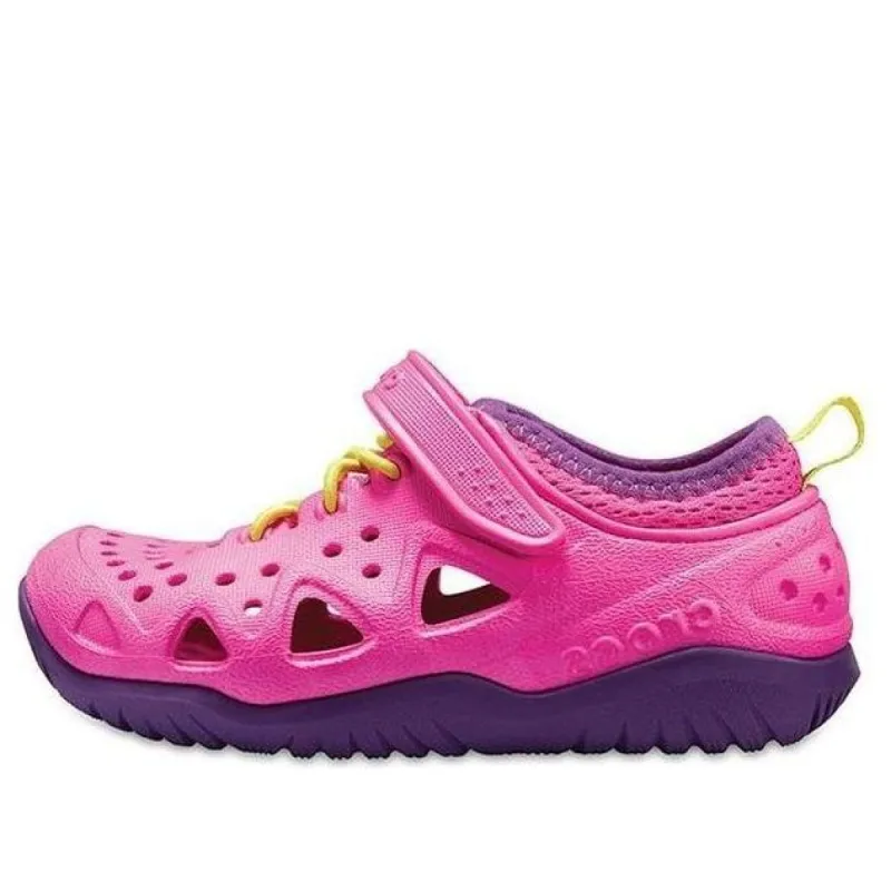 (GS) Crocs Swiftwater Sneakers 'Pink Purple' 204989-6L0 sold by KicksCrew