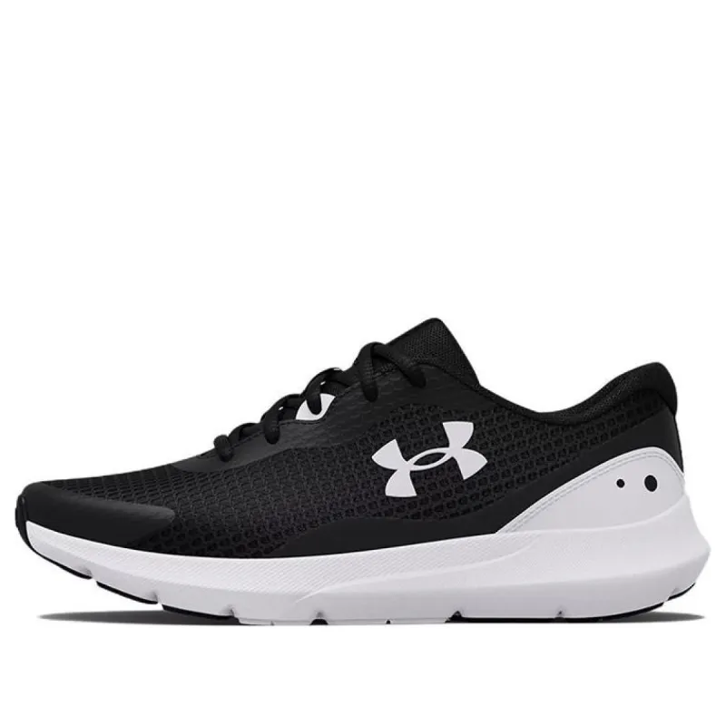 (WMNS) Under Armour Surge 3 'Black White' 3024894-001 sold by KicksCrew