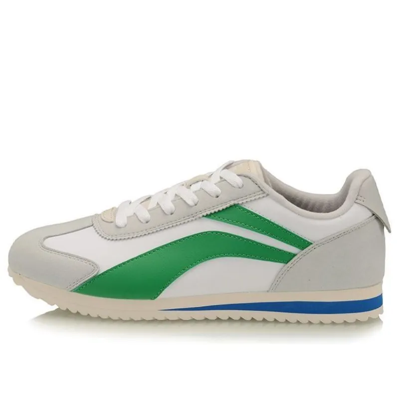 Li-Ning 3K Classic Retro Casual Sports Shoes 'White Grey Green' AGCQ019-1 sold by KicksCrew