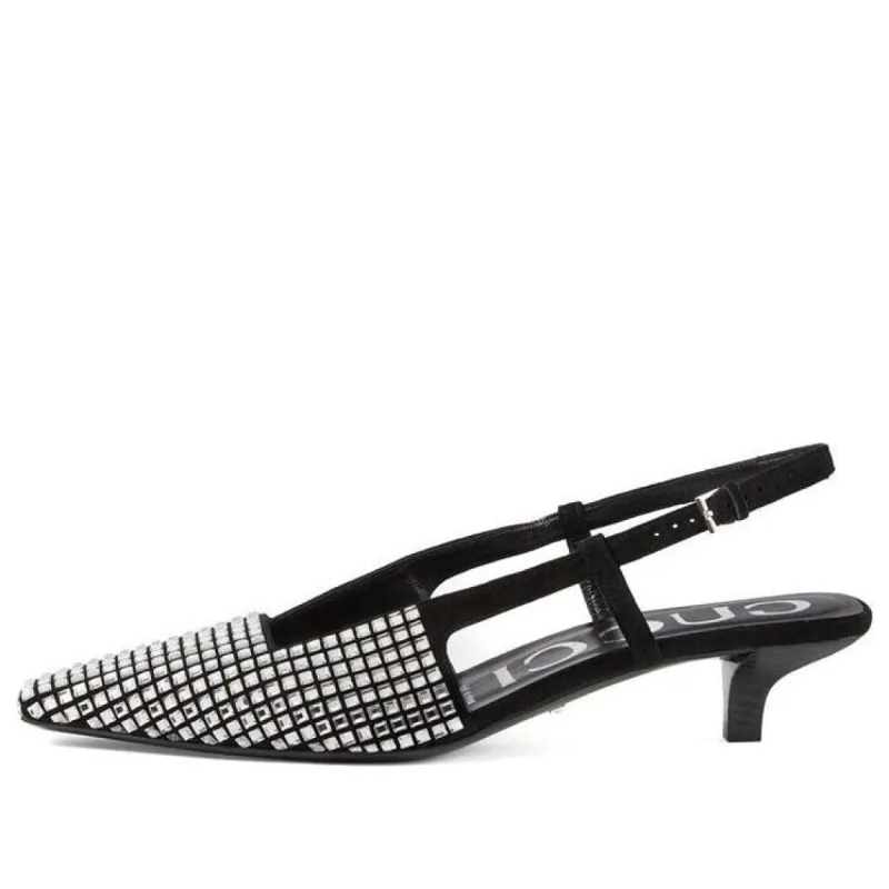 (WMNS) GUCCI Slingback Pump with Crystals 'Black' 679364-C2000-1000 sold by KicksCrew