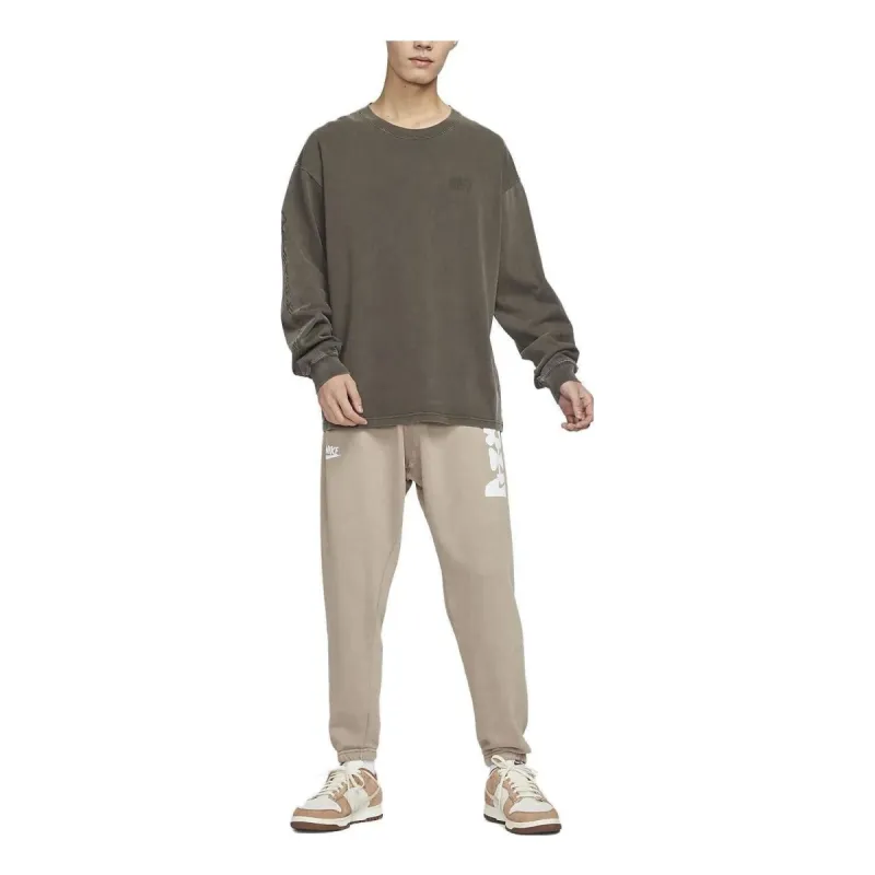 Nike Sportswear Long Sleeve T-Shirt 'Brown' DZ5220-213 sold by KicksCrew
