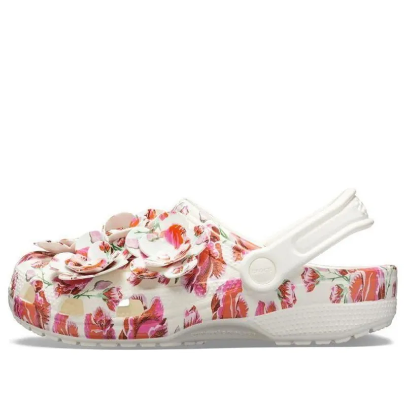 (WMNS) Crocs Classic Timeless Clash Roses Clogs 'White Rose' 205380-97E sold by KicksCrew