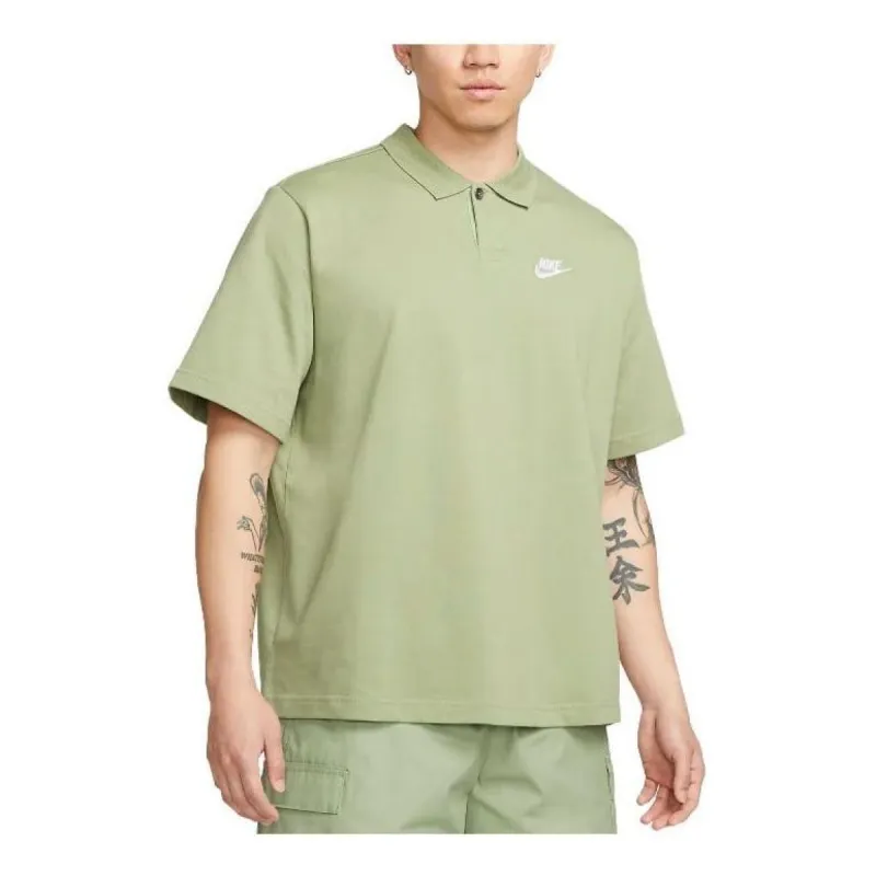Nike Club Polo Matchup T-Shirt 'Green' DX0618-386 sold by KicksCrew