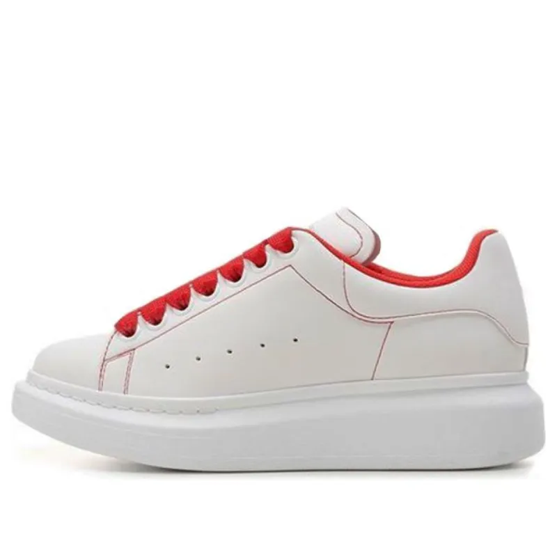 (WMNS) Alexander McQueen Larry Sneakers 'White Red' 676698W4RJ19676 sold by KicksCrew