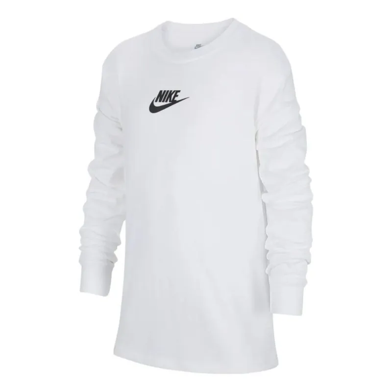 (PS) Nike Sportswear Long Sleeve T-Shirt 'White' FJ2958-100 sold by KicksCrew
