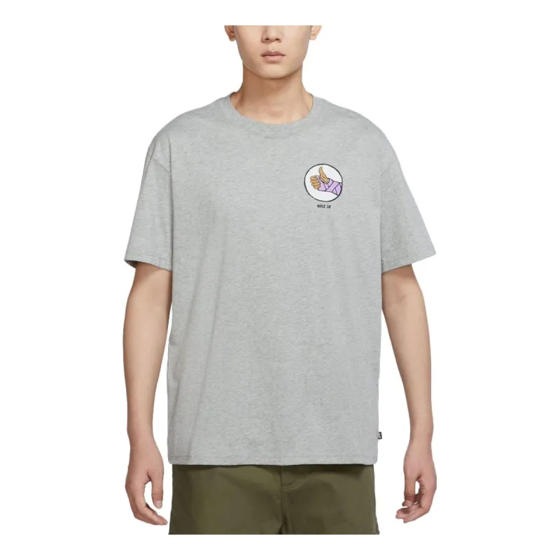 Nike SB Skate T-Shirt 'Grey' DV2679-063 sold by KicksCrew