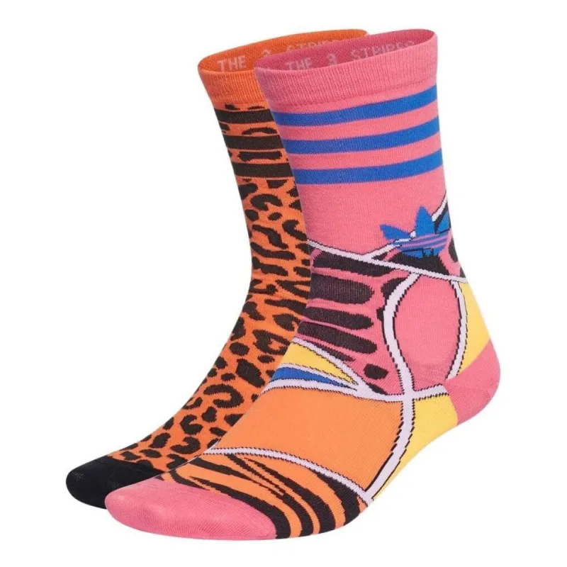 Adidas Originals Collab Crew Socks 2 Pairs 'Multi color' HC9541 sold by KicksCrew