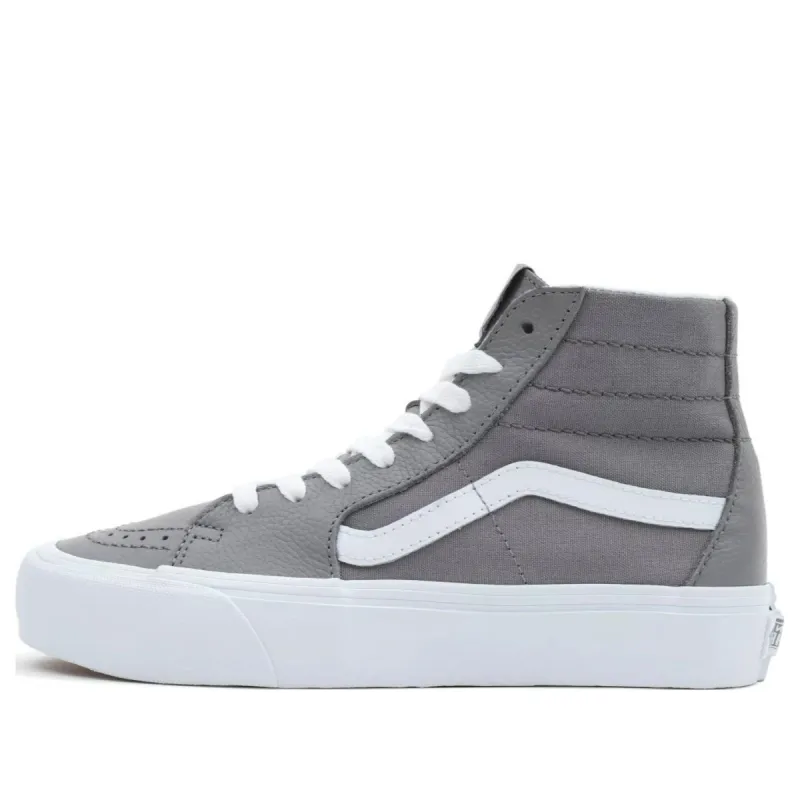 (WMNS) Vans Suede SK8-Hi Tapered VR3 Shoes 'Grey White' VN0009Q0BGF sold by KicksCrew