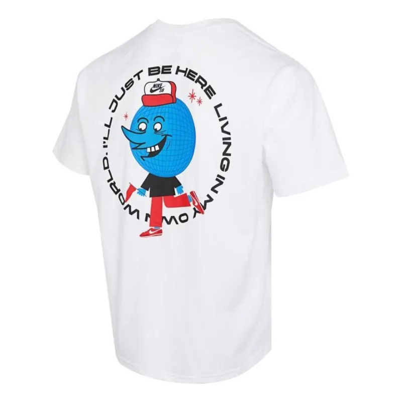 Nike SB Skate T-Shirt 'White' FB8137-100 sold by KicksCrew