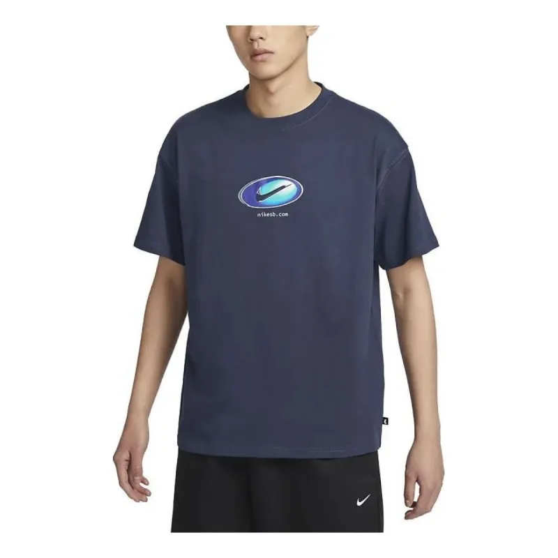Nike Y2K Skate Cotton T-shirt 'Blue' DX9461-410 sold by KicksCrew