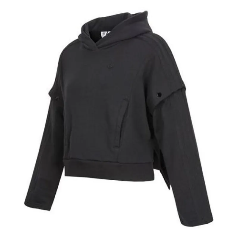 (WMNS) adidas originals Contempo Hoodie 'Black' HC6606 sold by KicksCrew