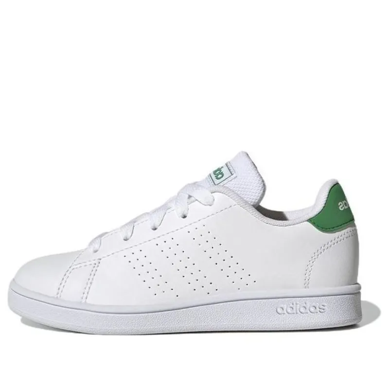 (GS) Adidas Advantage Lifestyle Court Lace Shoes 'White Green' GY6995 sold by KicksCrew