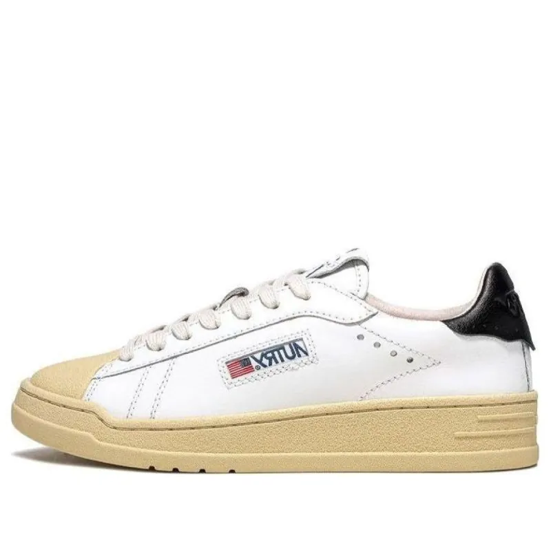 Autry Bob Lutz Low Leather Sneakers 'White Black' BLLM-TC08 sold by KicksCrew