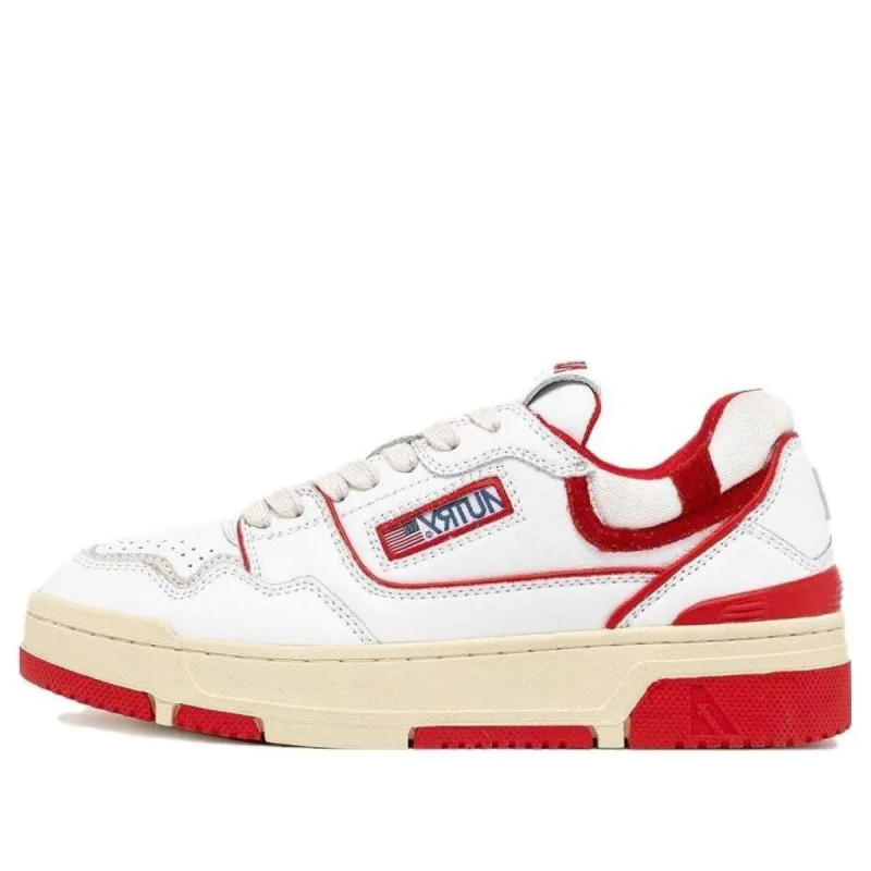 (WMNS) Autry CLC Leather Sneakers 'White Red' ROLW-MM12 sold by KicksCrew
