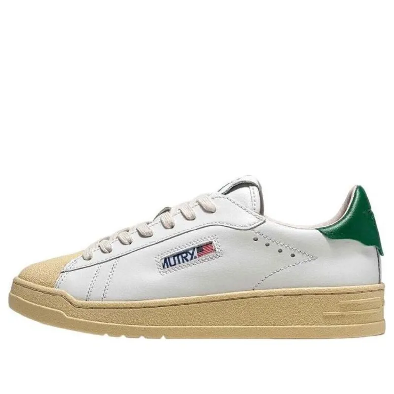 Autry Bob Lutz Low Leather Sneakers 'White Green' BLLM-TC02 sold by KicksCrew