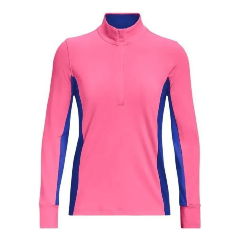 (WMNS) Under Armour Storm Midlayer 1/2 Zip Sweatshirt 'Pink Blue' 1370140-640 sold by KicksCrew