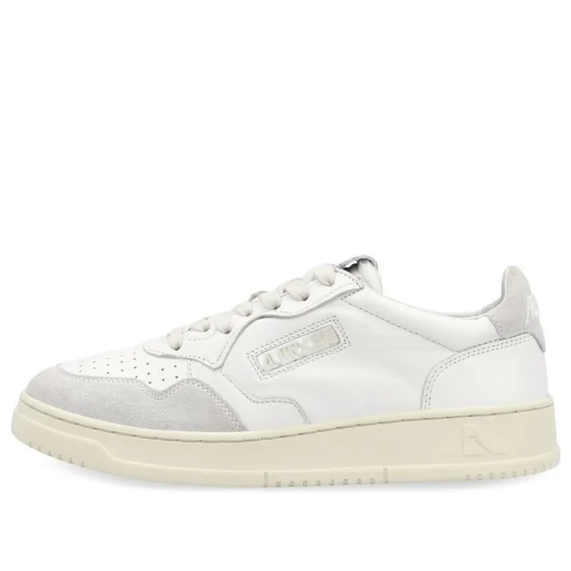 (WMNS) Autry open Low Leather Suede 'White' AOLW-CE10 sold by KicksCrew