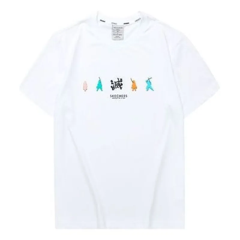 Skechers x Kimetsu No Yaiba Tee 'White' L322U054-0019 sold by KicksCrew