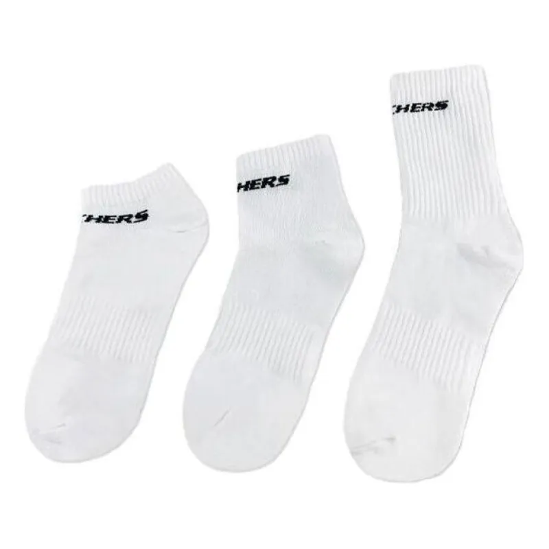 Skechers Full Size Sport Socks 'White Black' L322U037-00JA sold by KicksCrew