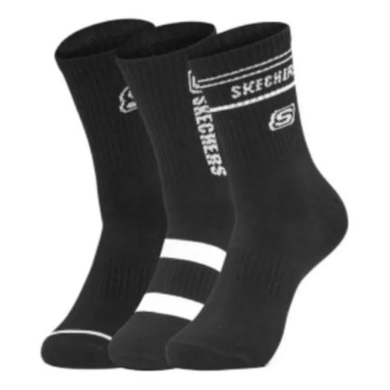 Skechers Sport Socks 3 Packs 'Black White' L321M130-0018 sold by KicksCrew