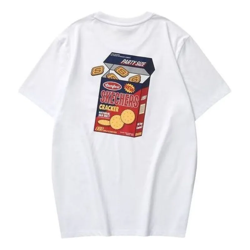 Skechers Graphic Tee 'White Black Red' L223U057-0019 sold by KicksCrew