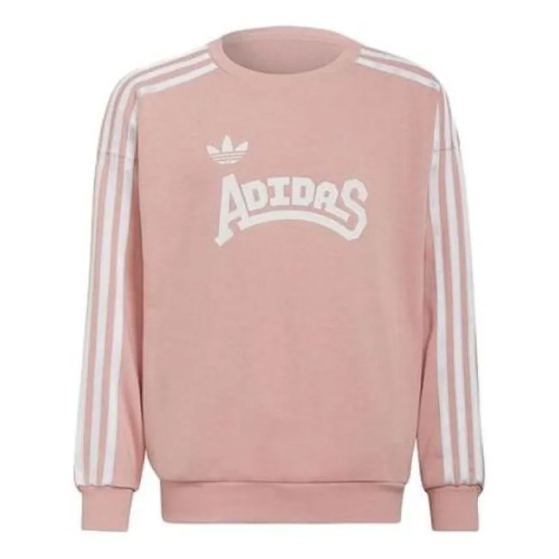 (GS) adidas Originals Graphic Crew Sweatshirt 'Pink' HC4559 sold by KicksCrew