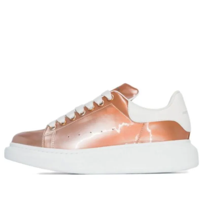 (WMNS) Alexander McQueen Oversized Sneakers 'Metallic Pink' 676703W4T511602 sold by KicksCrew