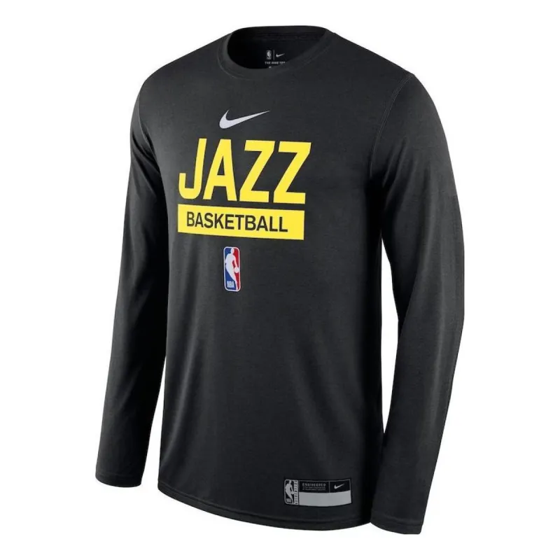 Nike x NBA Utah Jazz Long Sleeve T-Shirt 'Black' DR6543-010 sold by KicksCrew
