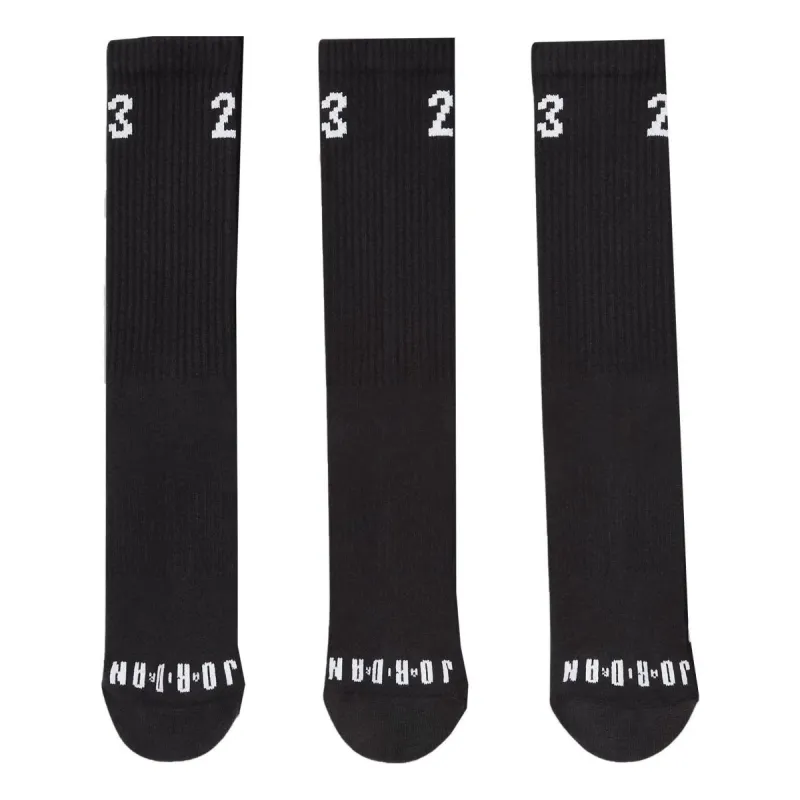 Air Jordan Essentials Crew Socks 'Black' DA5718-010 sold by KicksCrew
