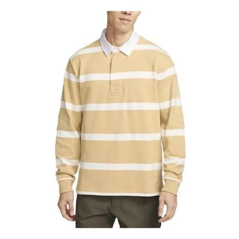 Nike Life Striped Heavyweight Rugby Shirt 'Sesame' FN3123-252 sold by KicksCrew