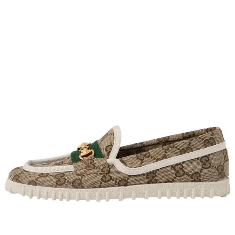 (WMNS) GUCCI Driver With Horsebit Web 'Beige' 655468-2HK70-9794 sold by KicksCrew