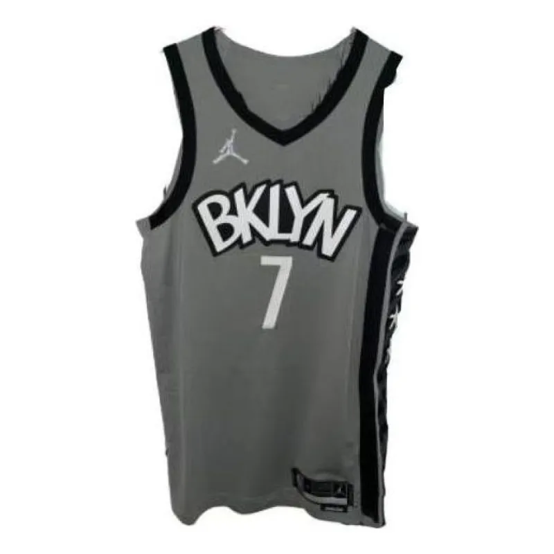 Air Jordan Brooklyn NETS Kevin Durant Jerseys 'Grey' DB3472-002 sold by KicksCrew