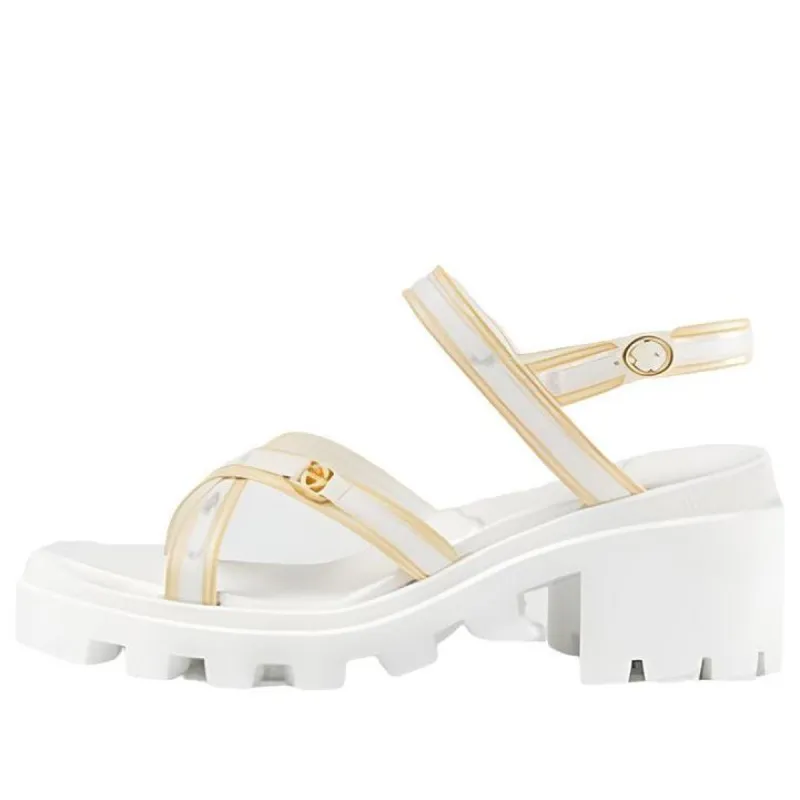 (WMNS) GUCCI Lug Sole Sandal with Web 'White Yellow' 645776-D3VF0-9364 sold by KicksCrew