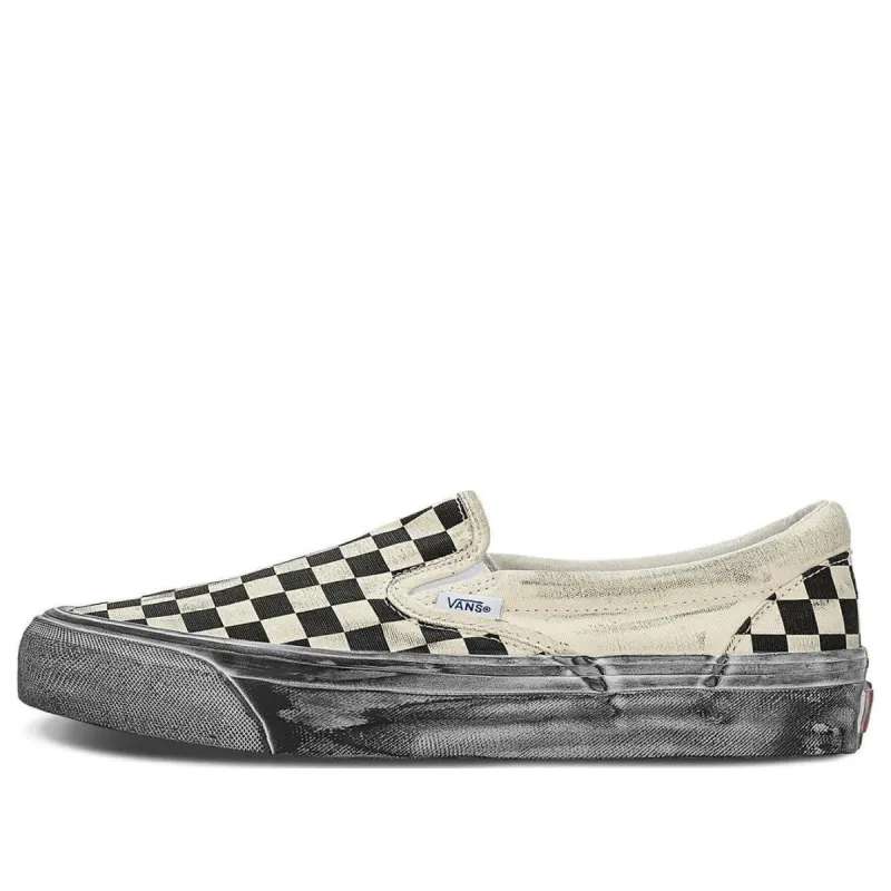 Vans OG Classic Slip-On LX 'Stressed - Black Checkerboard' VN0A32QNBKC sold by KicksCrew